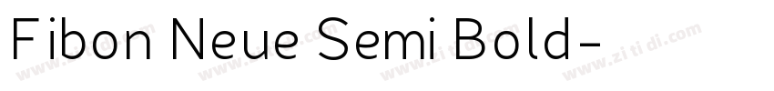 Fibon Neue Semi Bold字体转换